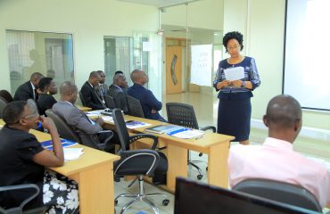 Permanent Secretary Catherine Bitarakwate Musingwiire opened the Training at UBRA recently