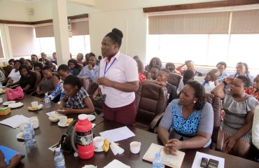 STUDENTS OF BISHOP STUART UNIVERSITY UNDER THE DEPARTMENT OF RECORDS AND INFORMATION MANAGEMENT PAY VISIT TO MINISTRY TO ACQUAINT THEMSELVES WITH DYNAMICS OF NEW TRENDS IN RECORDS AND INFORMATION MANAGEMENT