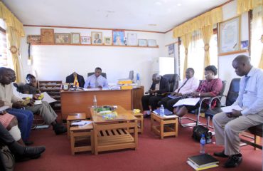 MUBENDE DISTRICT CONDUCTING DISTRICT EXECUTIVE MEETING WHILE THE MINISTRY TEAM VISITED