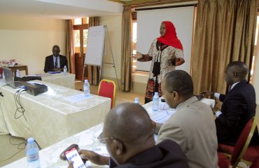 Commissioner - HRD & P Hjjat Sharifa Buzeki facilitates at the Review of Business Process mapping recently